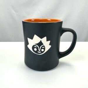 Starbucks Mermaid Kenya Mug Coffee Bone China Mug 2011 Matte Finish Black Orange